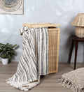 Wicker Laundry Basket with Lid for Bathroom - Inaya
