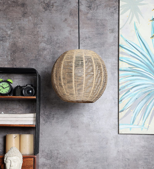 Bamboo Hanging Light for Living Room | Rattan Pendant Lamp - Alarice