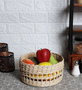 Round Wicker Vanity Tray for Bathroom - Anika
