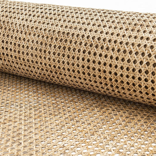 Cane webbing mesh | Rattan webbing mesh - 2 feet x 7 feet (Natural Hexagonal) - Akway